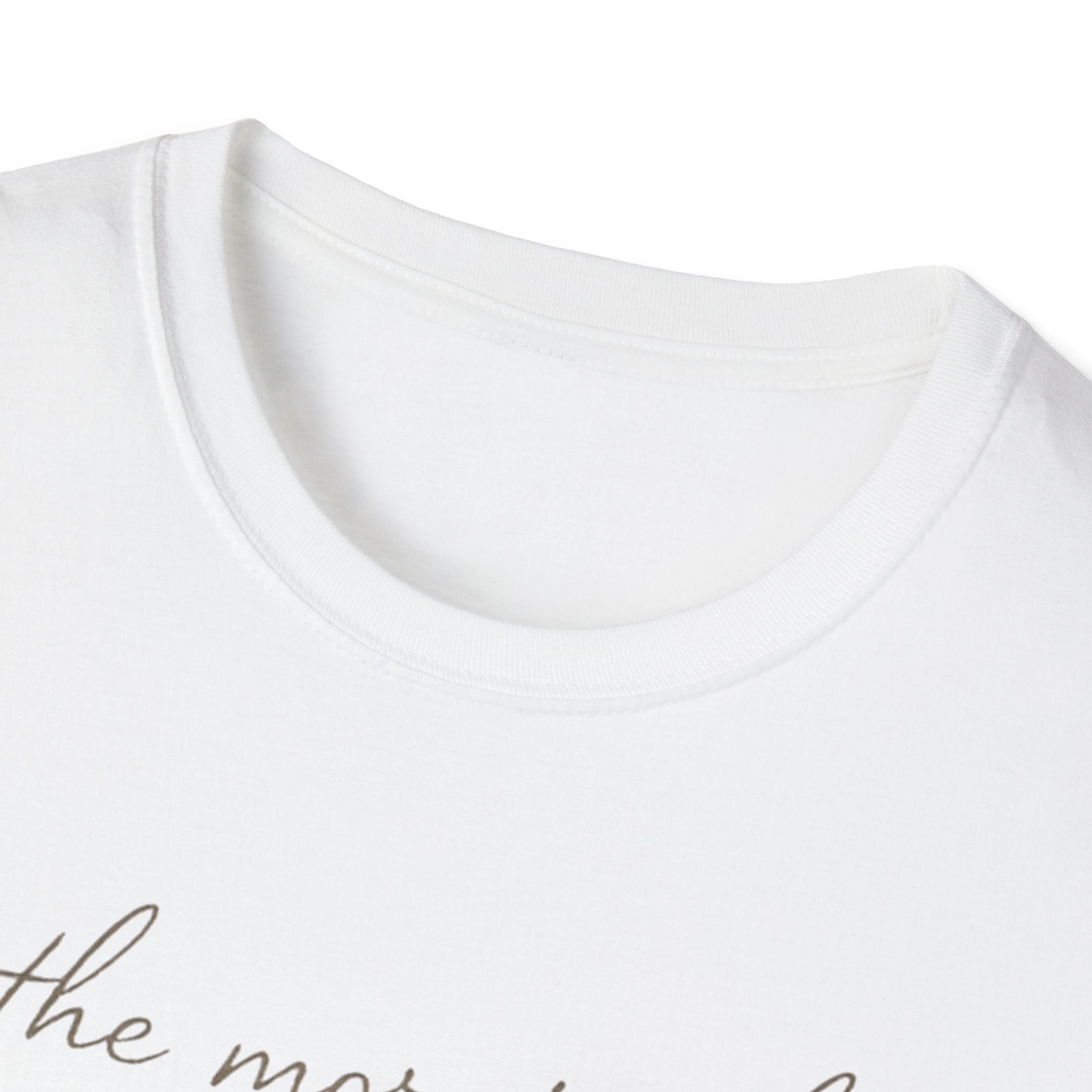 in the mornin' hour she calls me Minimal Script T-Shirt